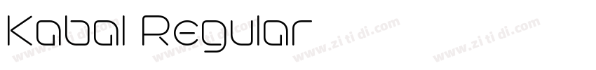 Kabal Regular字体转换